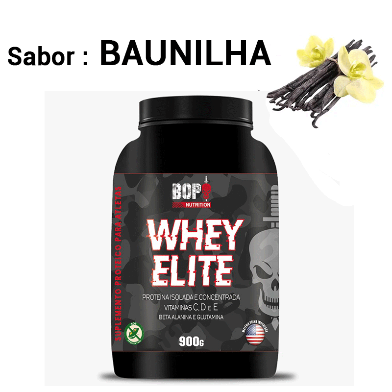  WHEY ELITE 900GR - BAUNILHA