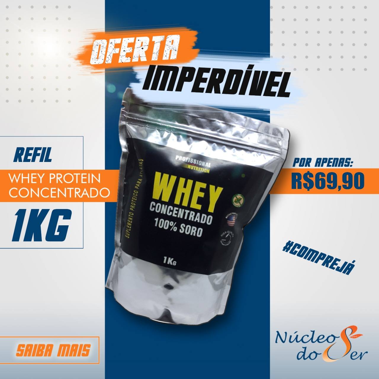  PROMO��O Whey Protein Concentrado - Refil 1kg