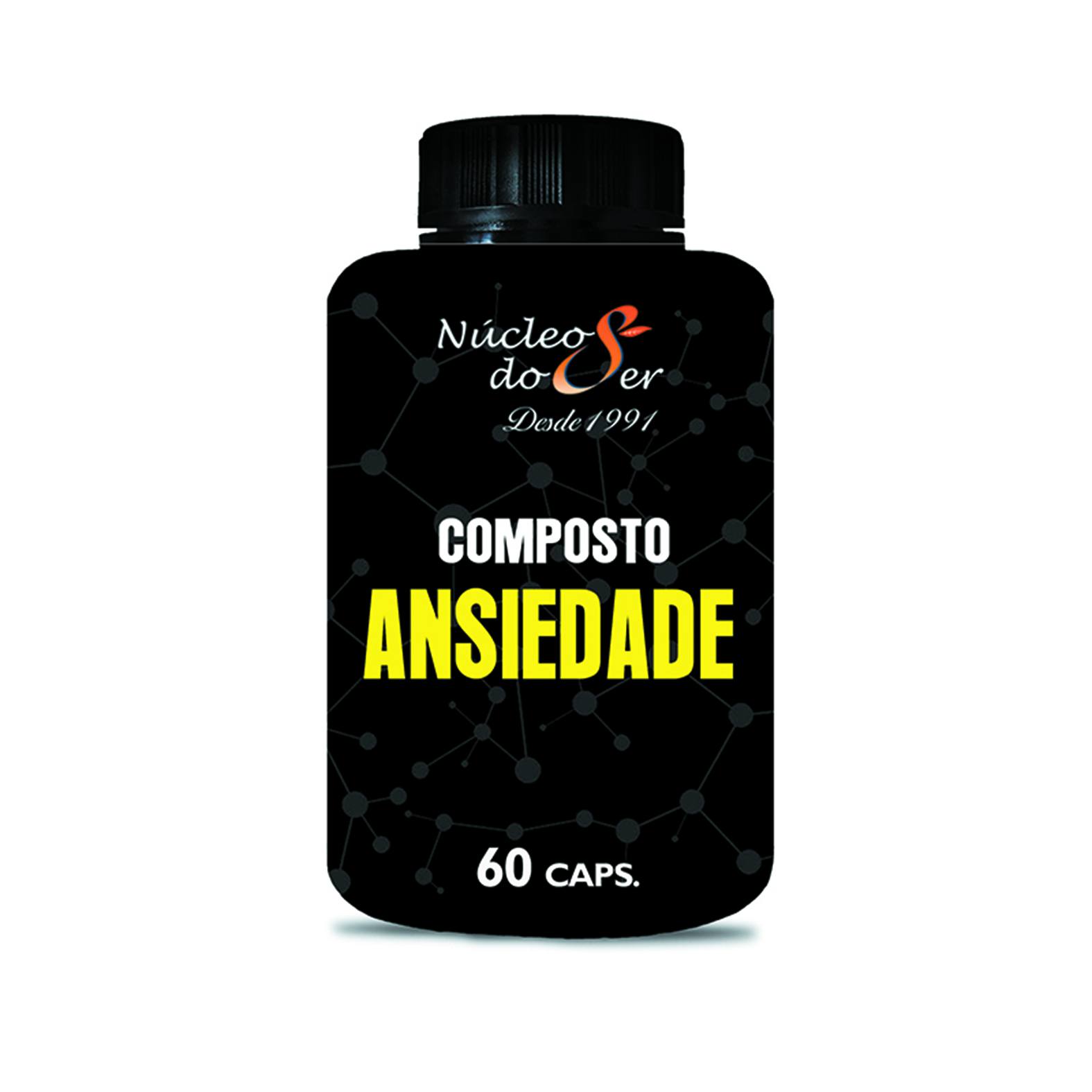 Composto Para Ansiedade  - 60 caps<br>Sa�de Corpo e Mente - R$ 52,49