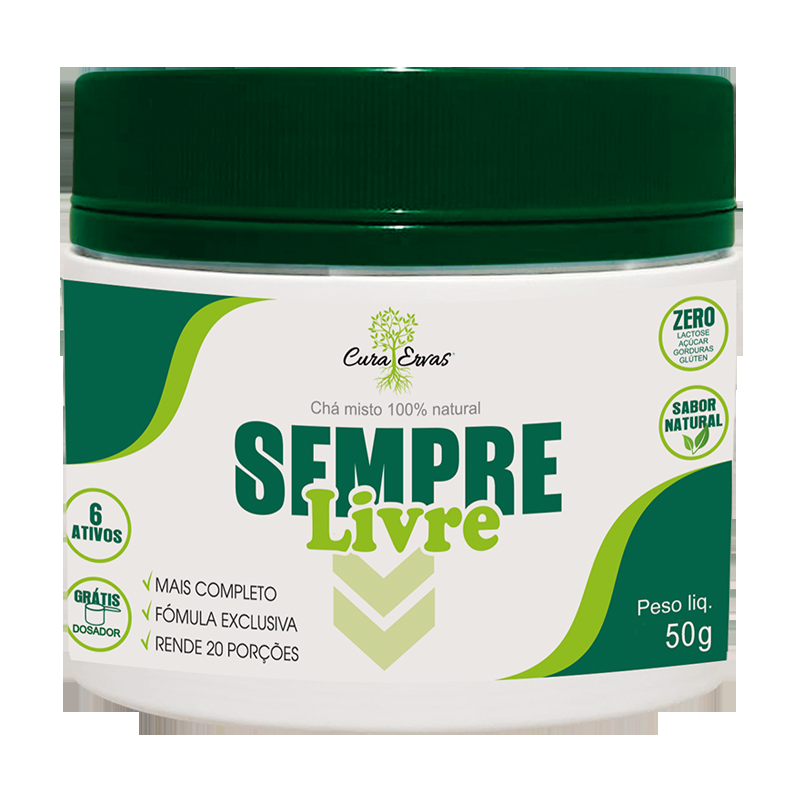 SEMPRE LIVRE - 50 gramas <br> - Ch�s e Ervas - <br> - R$ 26,25