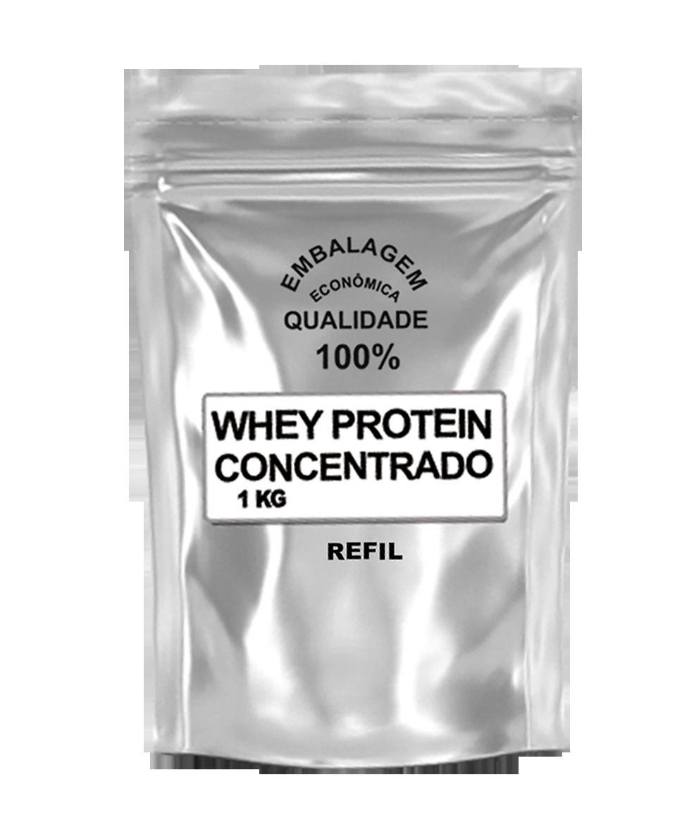 Whey Protein Concentrado - Refil 1kg<br>Suplementos e Nutri��o - R$ 99,74