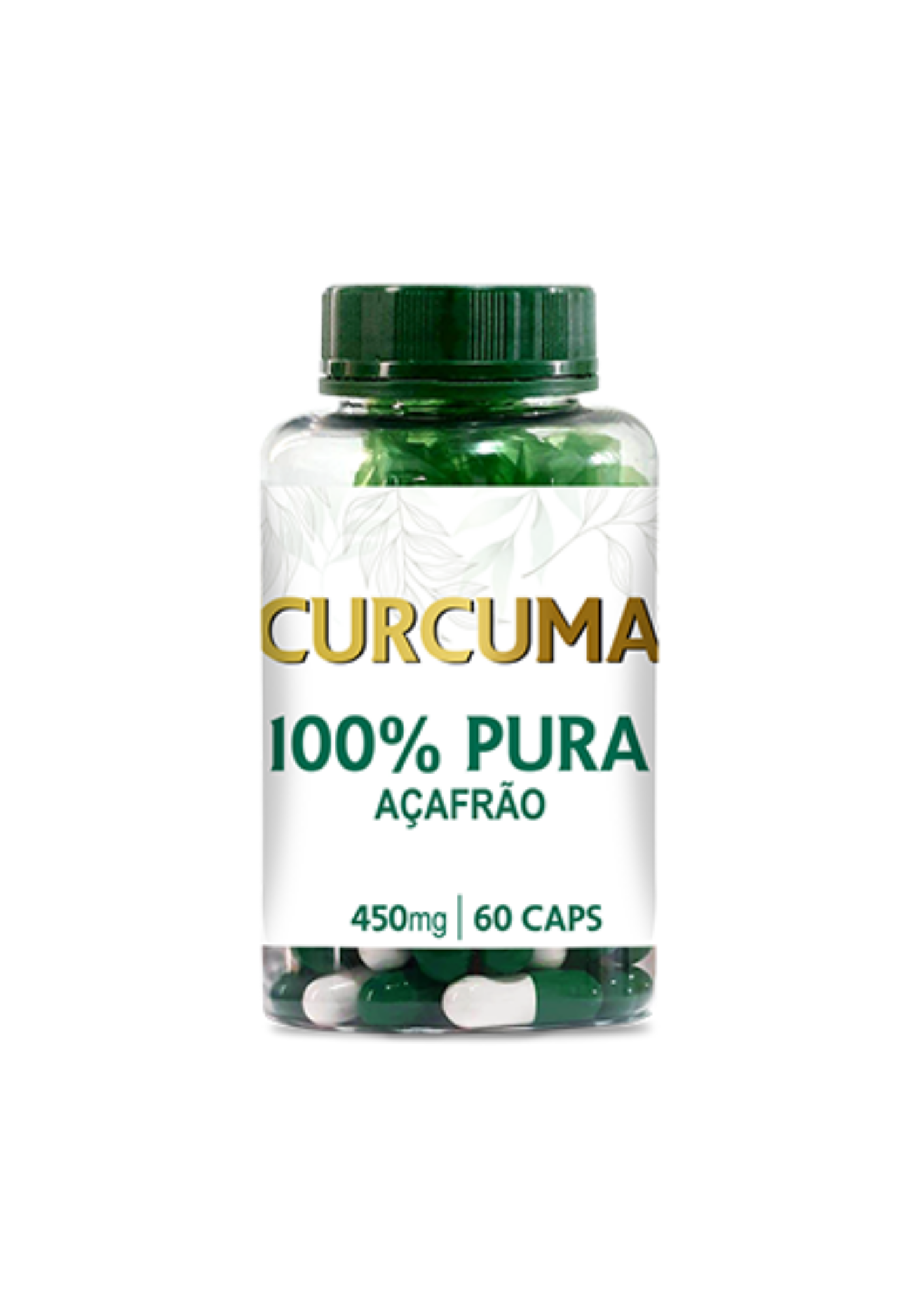 Extrato Puro de C�rcuma 450mg<br>Linha de C�psulas Fitoter�picas - R$ 47,25