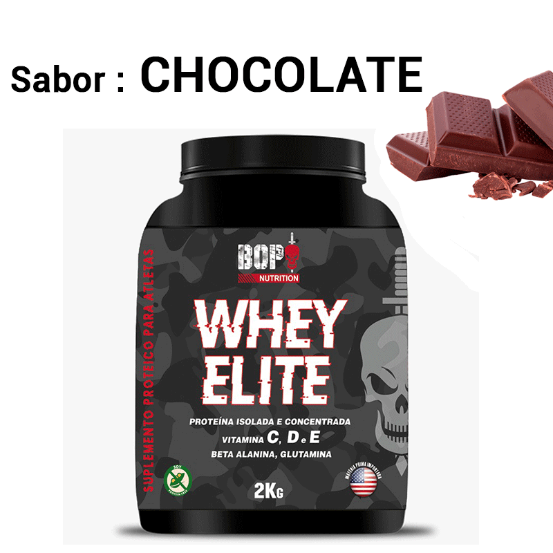 WHEY ELITE 2 Kg - CHOCOLATE<br> - Bop Nutrition - <br> - R$ 0,00